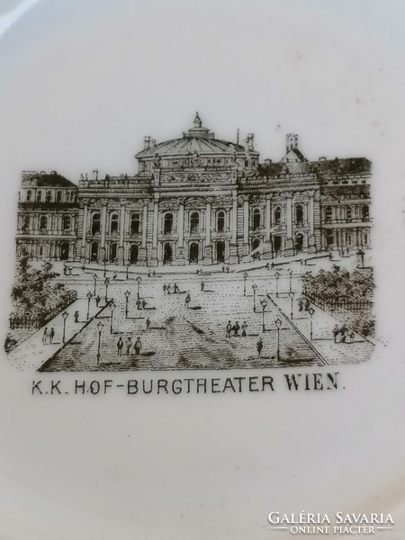 Áttört mintás Burgtheater régi emlék tál, gyűrű tálka 