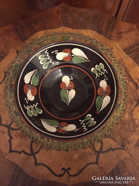 Gyönyörű kézi festésű kerámia fali tányér