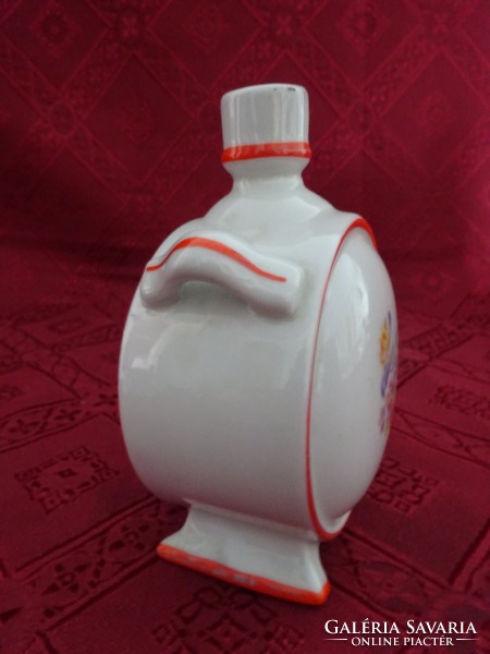 Kispest porcelain water bottle. Its height is 11 cm. He has! Jokai