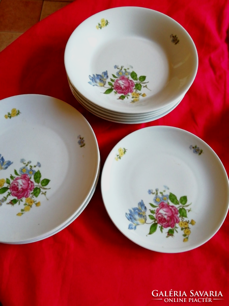 10 db Gyönyörű rózsás,szép állapotban Kahla porcelán tányér készlet