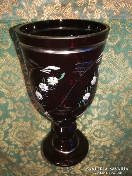 Üveg talpas pohár