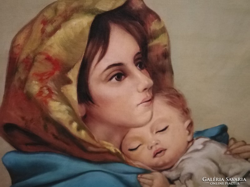 Mary with the little Jesus oil painting 80 x 60 cm