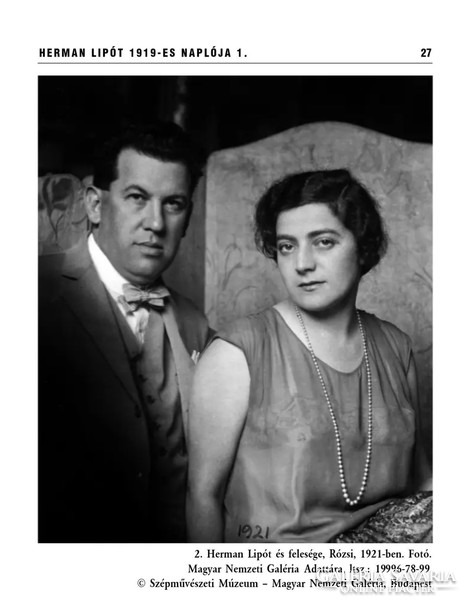 Herman Lipót festmény 1927. Felesége portréja