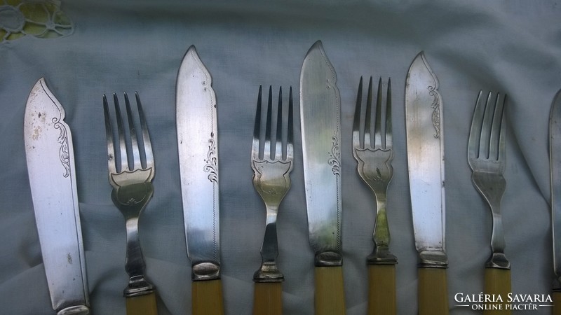 Silver plated cutlery, antique, English, flawless