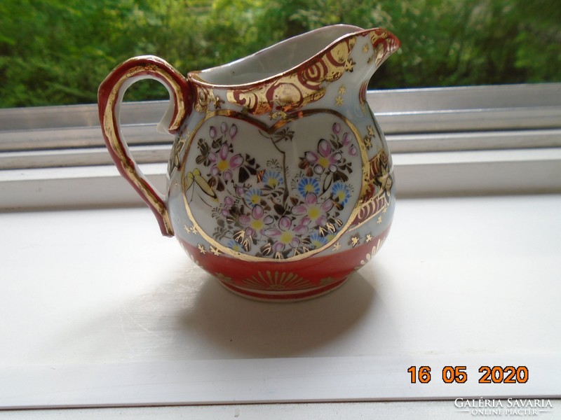 Antique research hand painted gold contoured special mark with cream spout