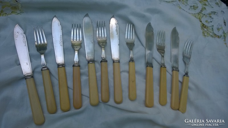 Silver plated cutlery, antique, English, flawless