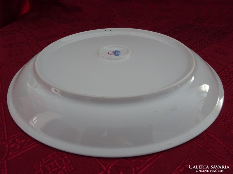 Lowland porcelain cake bowl, diameter 28 cm. Red / blue floral. He has!