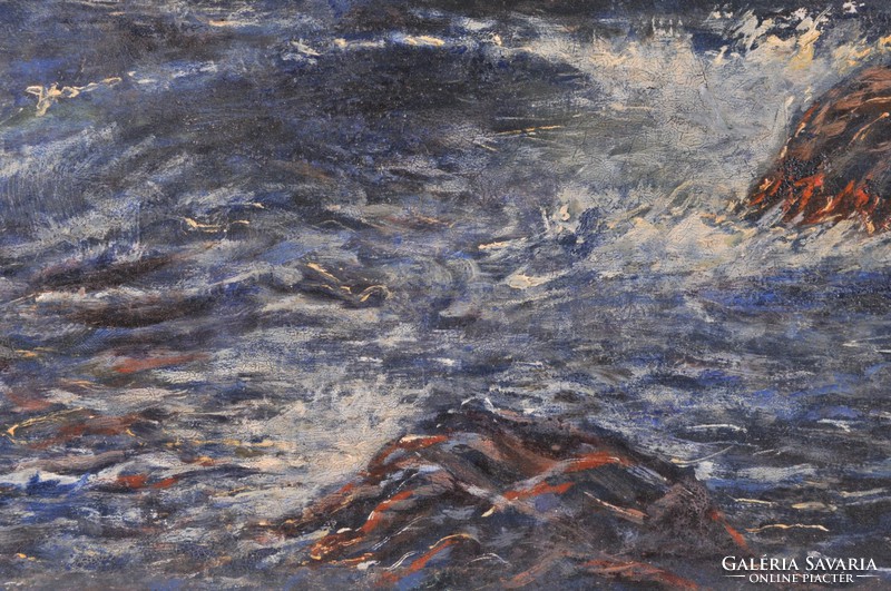 Mendlik Oszkár (1871-1963): Hullámzó tenger
