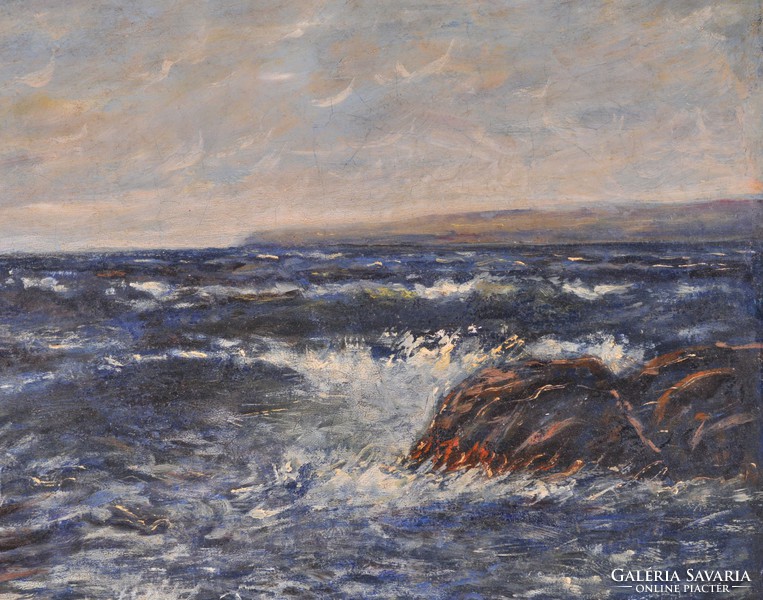 Mendlik Oszkár (1871-1963): Hullámzó tenger
