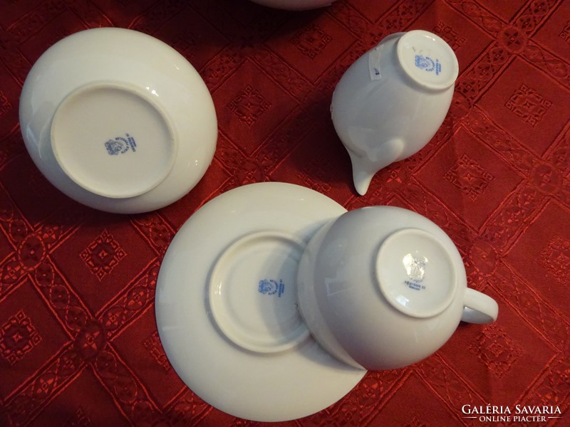 Lowland porcelain tea set for five people. 11 Pieces. He has!