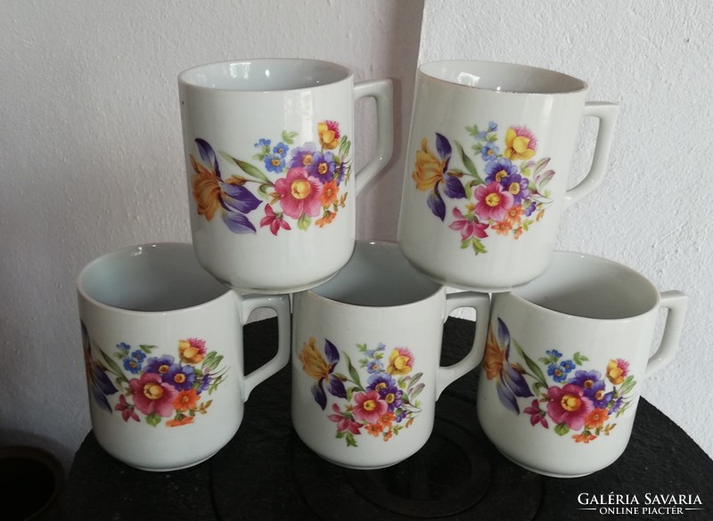 Zsolnay flower, petal mugs, mug package. Nostalgia