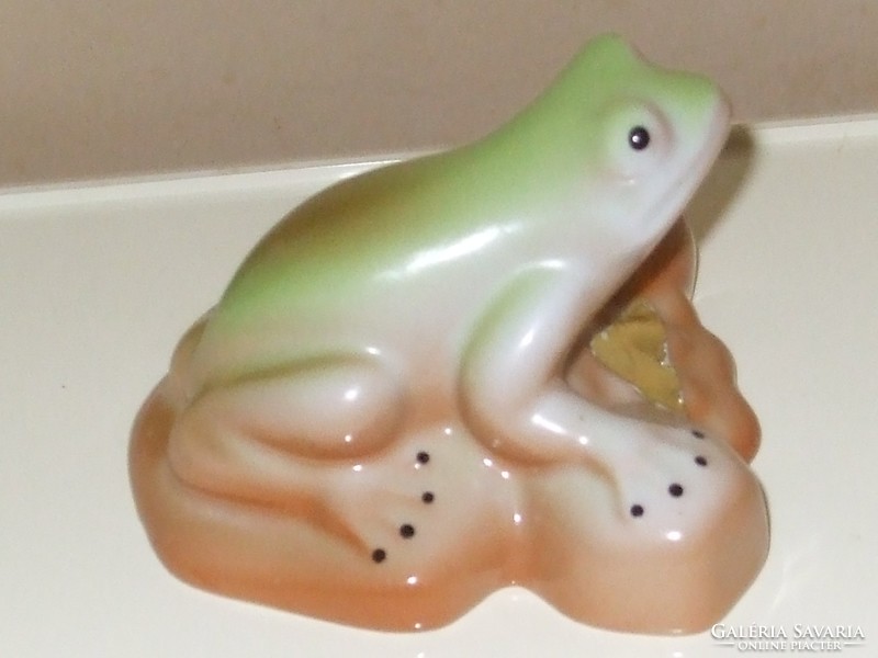 Old porcelain frog