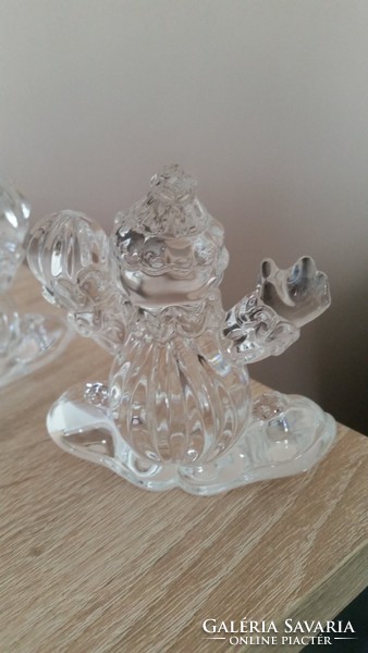 Lead crystal small sculpture, ornament for sale! Clown with German lead crystal ornament
