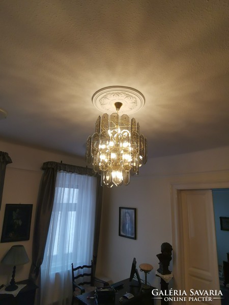 Design polished glass chandelier with 24 lights