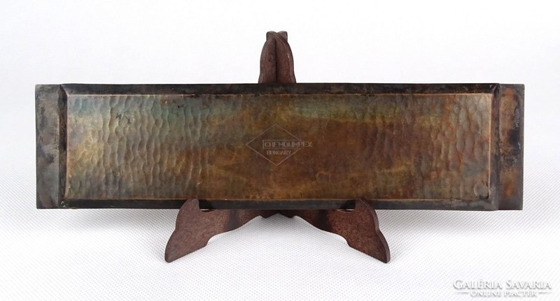 1B118 horoscope craft copper tray 6.5 X 25 cm