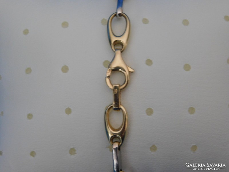 Gold two-color 14k women's bracelet 6.8 Gr