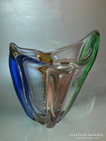 Frantisek Zemek rhapsody glass vase, 1960s