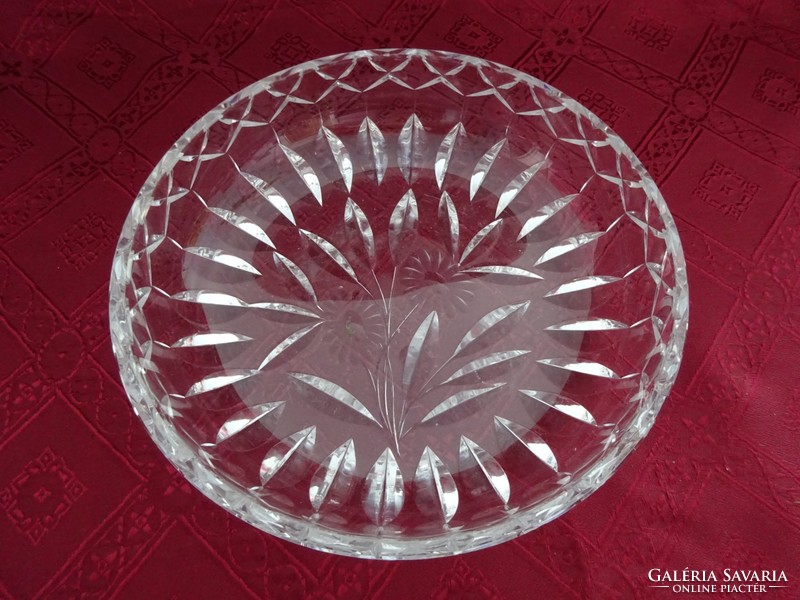 Lead crystal glass bowl, diameter 21 cm. He has!
