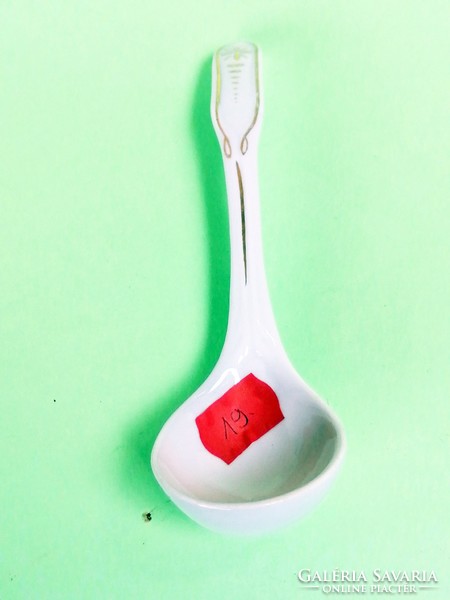 Old porcelain sauce spoon 19.