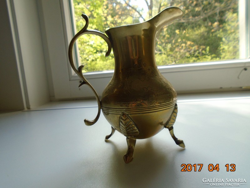 Neo-Rococo Victorian Sometime Silver Plated e.P.N.S.Bronze Spout with Chiseled Floral Pattern