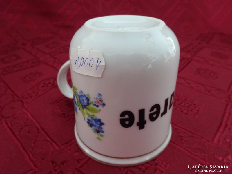 German porcelain children's mug with margarete inscription, height 7.5 cm. He has!