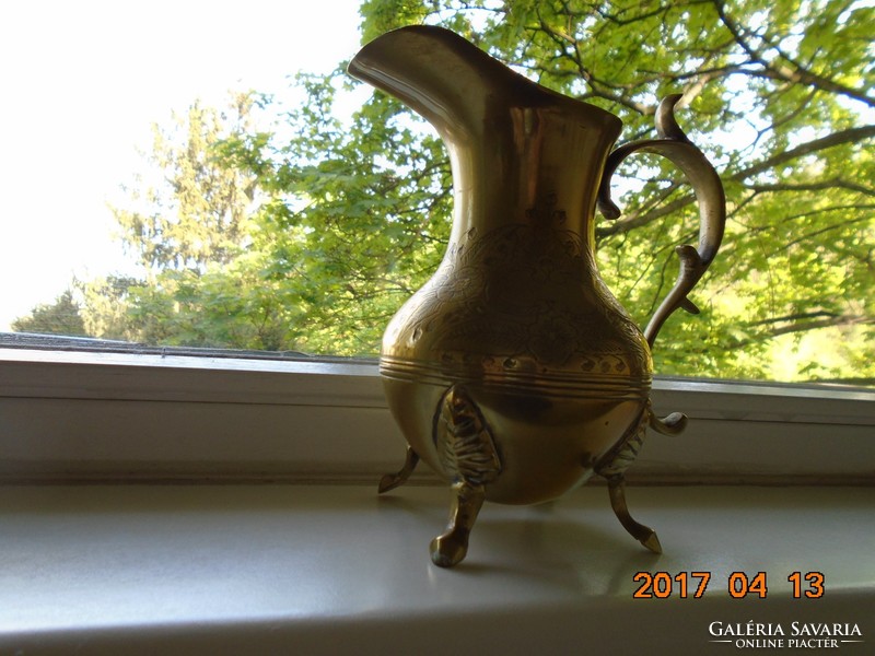 Neo-Rococo Victorian Sometime Silver Plated e.P.N.S.Bronze Spout with Chiseled Floral Pattern