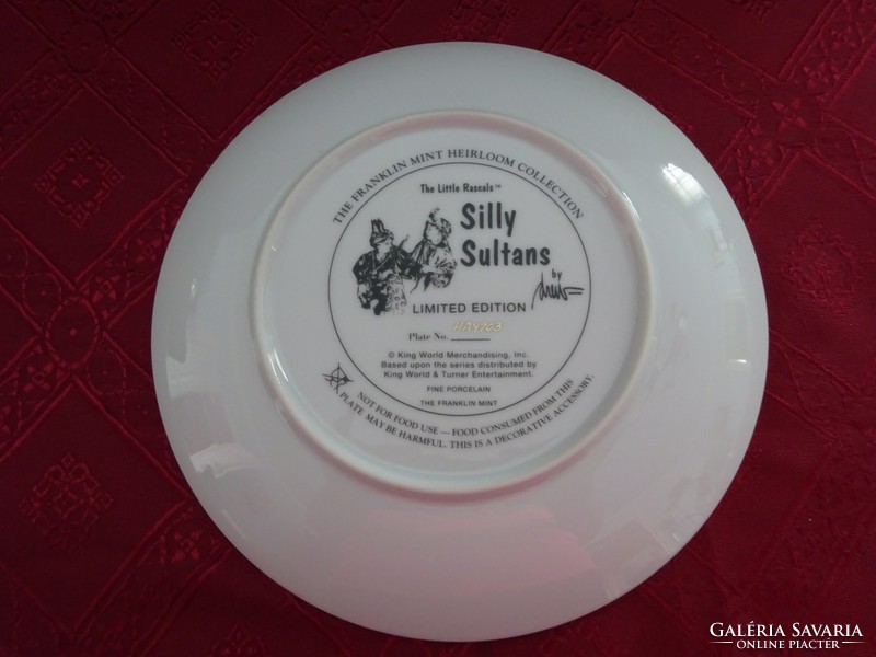 English porcelain decorative plate, marked: ha4103. Footage from Silly Sultans. He has!