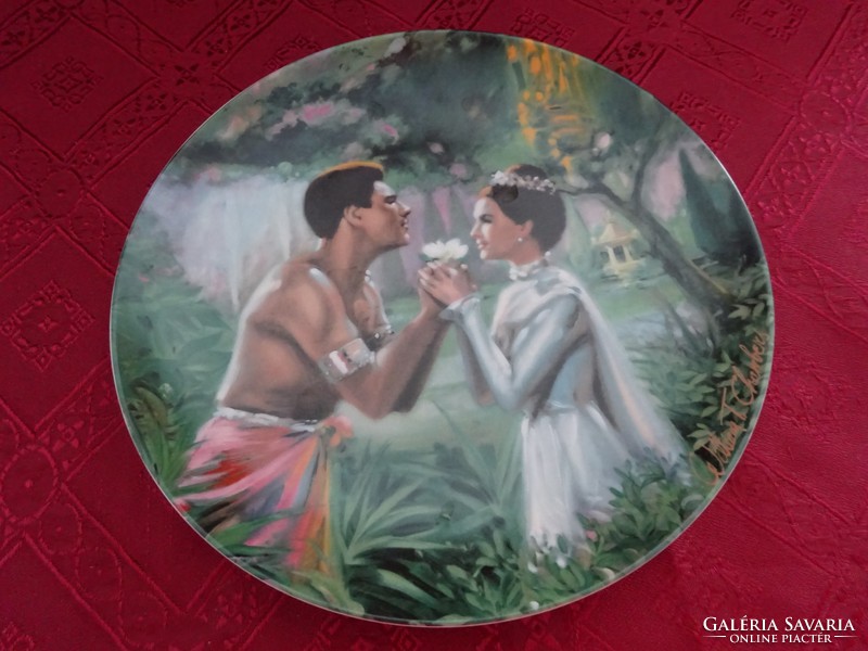 English porcelain decorative plate, marked: 234 / e. Movie clip of King and I ...