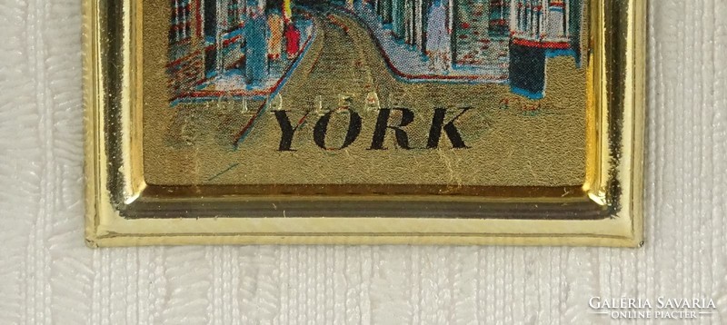 1B181 York The Shambles keretezett aranylap kép 23K