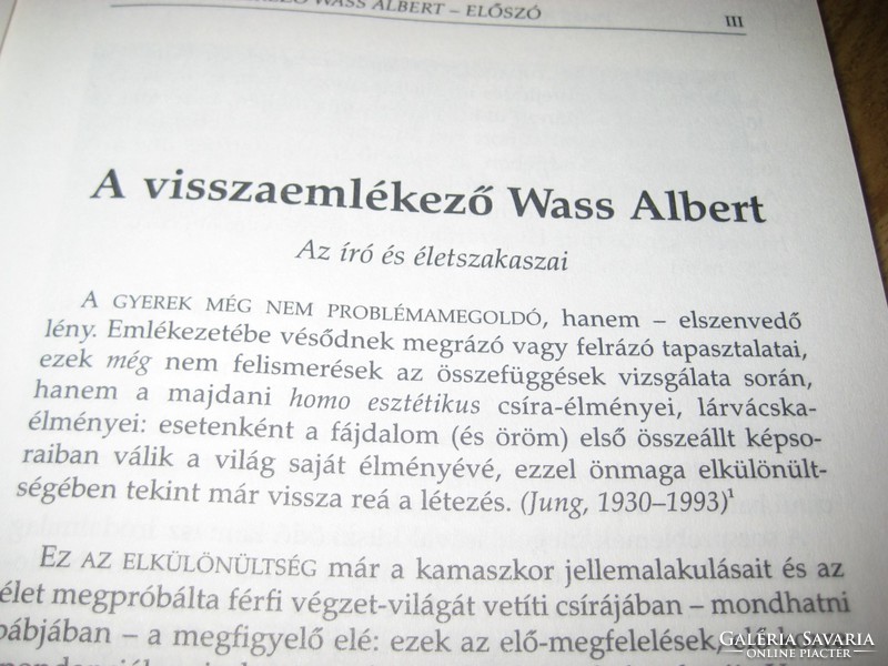 Albert Wass: I was and other biographical writings, a novel book!