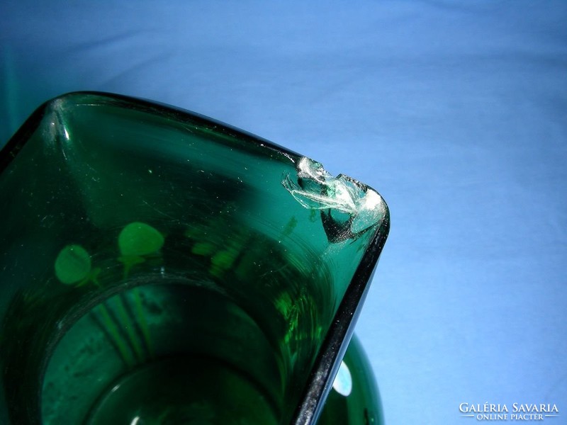 Broken glass jug