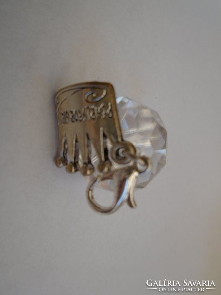 Crystallized Swarovski  Kristály medál koronával és kapoccsal szerelve PANDORA stílusban készült