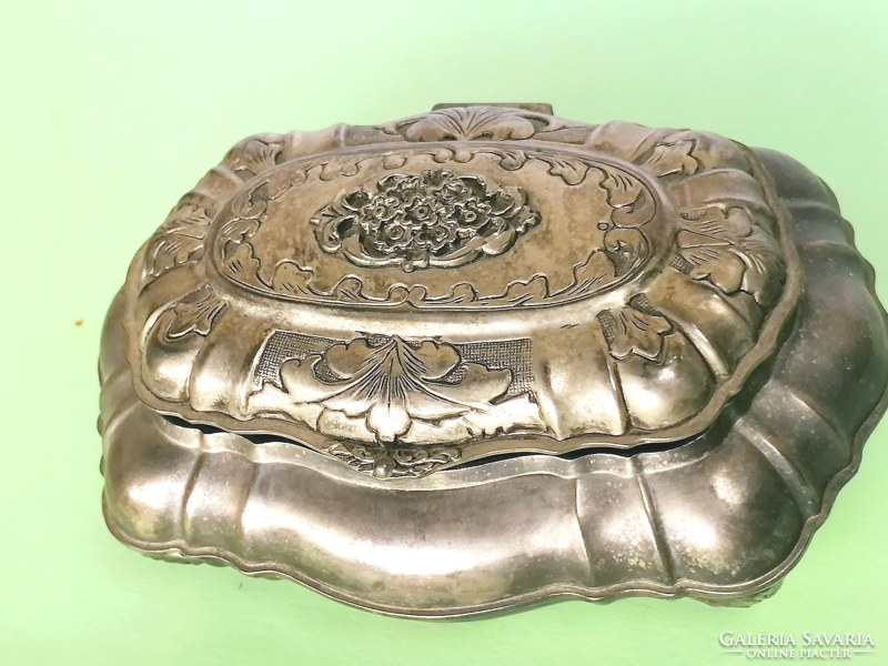 Old, very nice silver-plated jewelry box