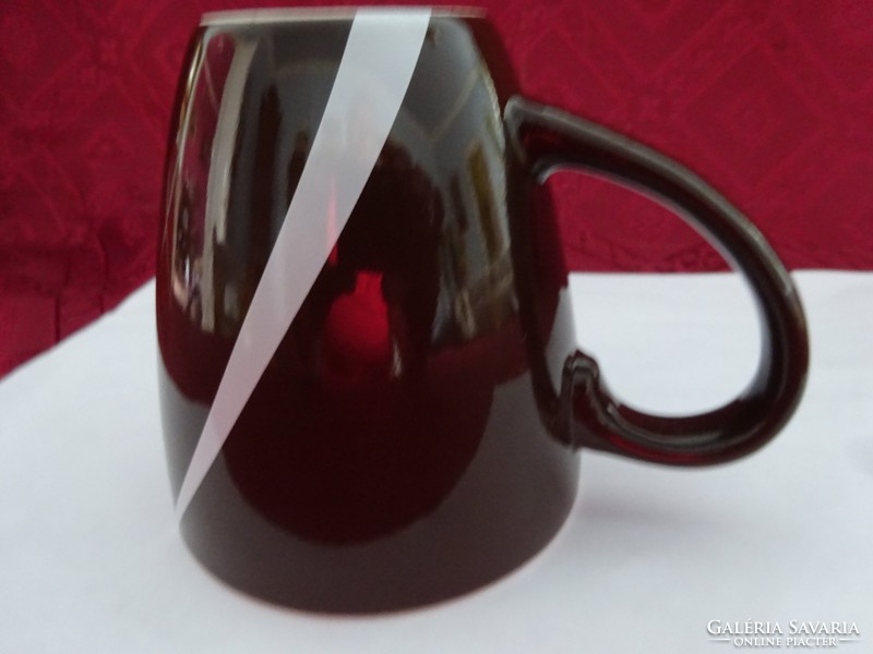 Mc Café porcelán pohár, barna, átmérője 9 cm. Vanneki! Jókai.