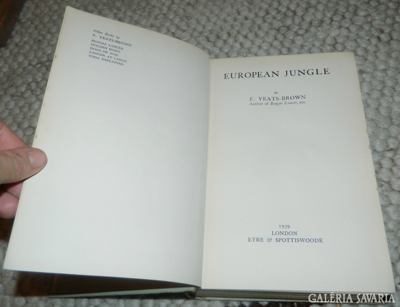 EUROPEAN JUNGLE by YEATS-BROWN