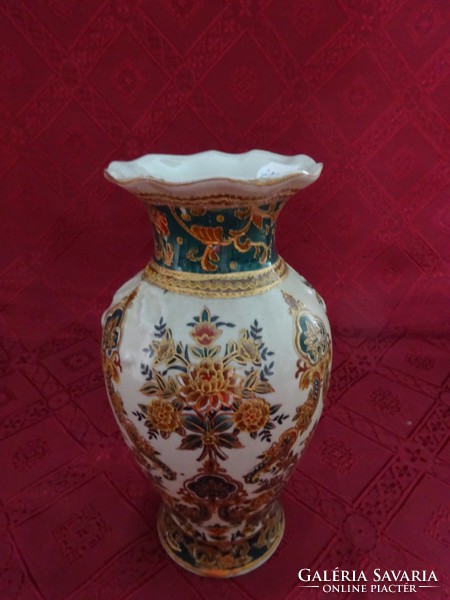 Japán porcelán váza, magassága 19 cm. Vanneki!