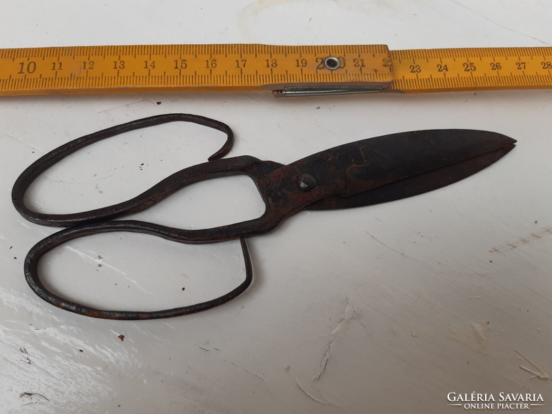 Old wrought iron scissors