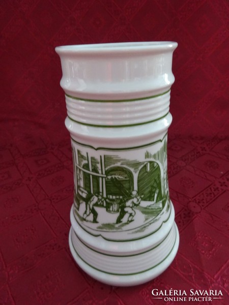 Alföldi porcelán sörös korsó, Sernevelőház a XVII. századból. Vanneki!