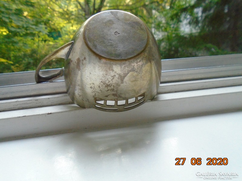 Antique rare characteristic Jugendstil alpaca cup holder i.G. With signal