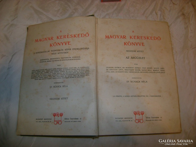 Dr. Schack Béla: A magyar kereskedő könyve IV. - 1911