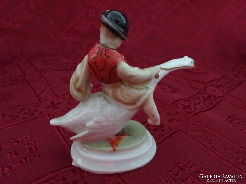 Herendi porcelán figurális szobor, Ludas Matyi, magassága 8 cm. Vanneki!
