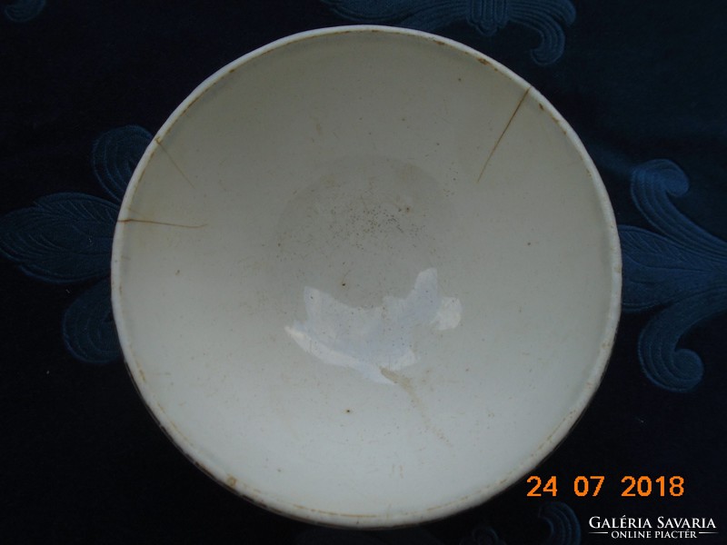 19. Sz digoin sarreguemines plate with ribbed vegetable pattern