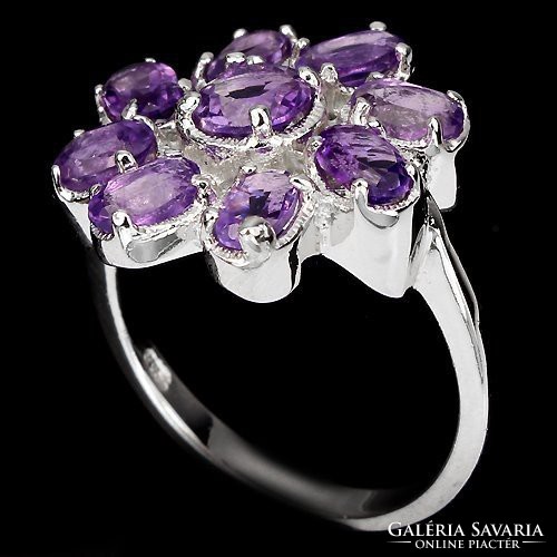 54 And genuine amethyst made of 925 silver rings