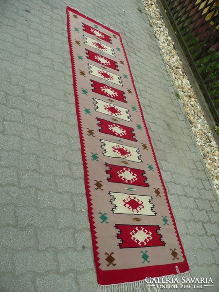 Antique kilim carpet in good condition, size 320*83 cm, circa 1930-40