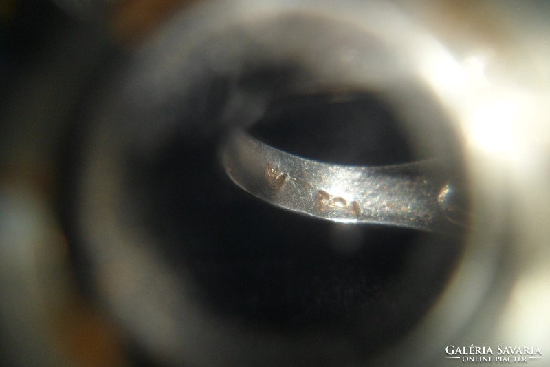 Ezüst gyűrű / malachit