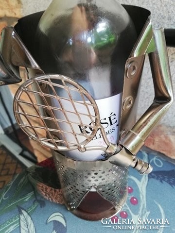 Metal figural wine rack 33 cm