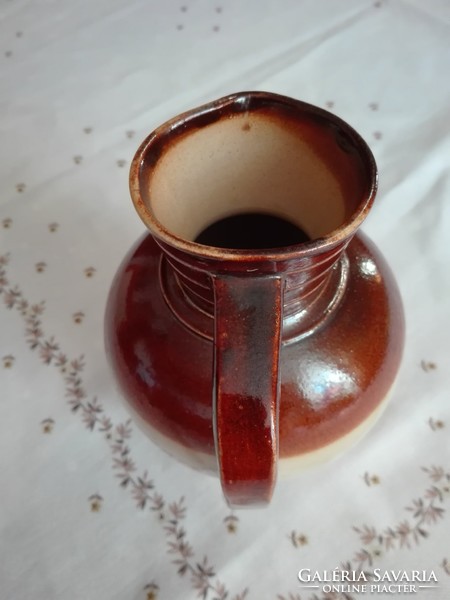 Antique English doulton ceramic jug, vase, 17 cm high