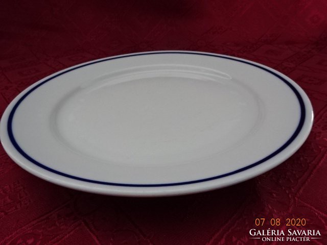 Zsolnay porcelain blue striped flat plate. He has!