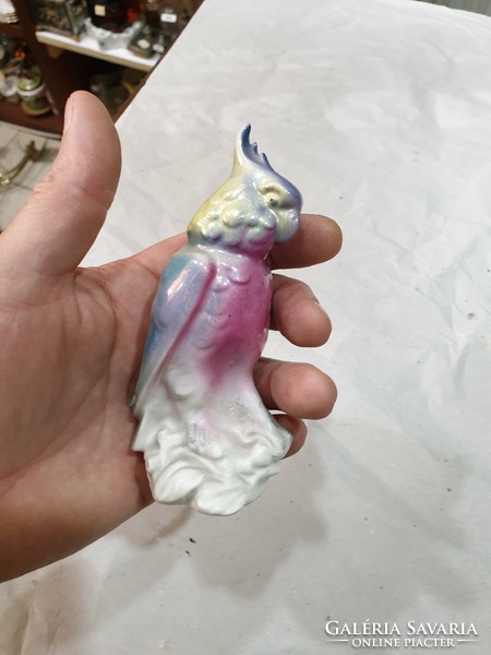 Régi német porcelán madár figura 