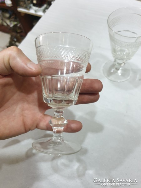 2db régi kristály pohár
